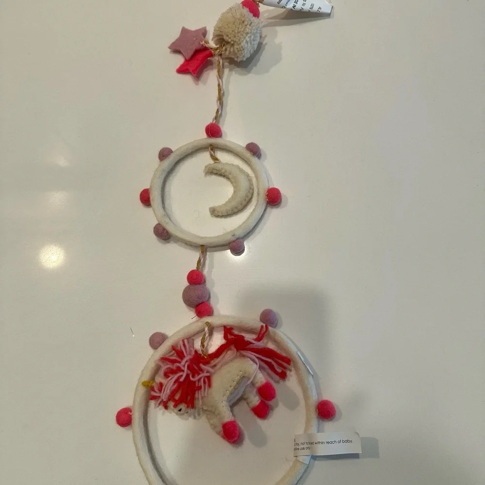 NWT little one tag Felt Unicorn Mobile
